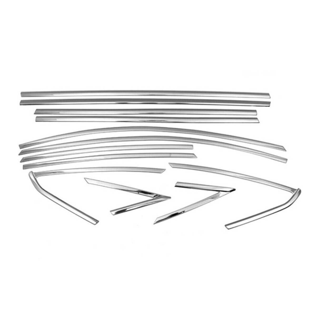 Ford Focus Window Trim - Omac - S.Steel - Gloss Dark - '12-'18